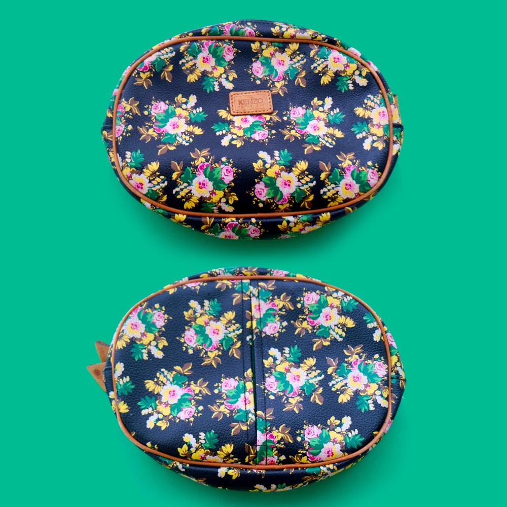 ✨💕 VTG Kenzo floral cosmetic case bag 🌸✨